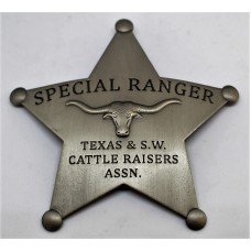 Special Ranger Texas and Southwestern Cattle Raisers Association Badge